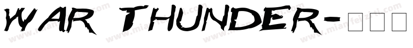 war thunder字体转换